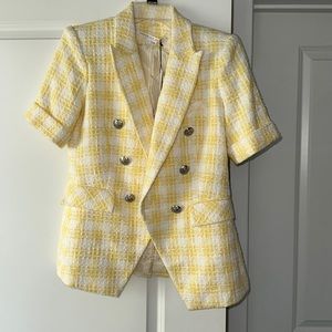 Veronica beard jenny dickey jacket yellow 4